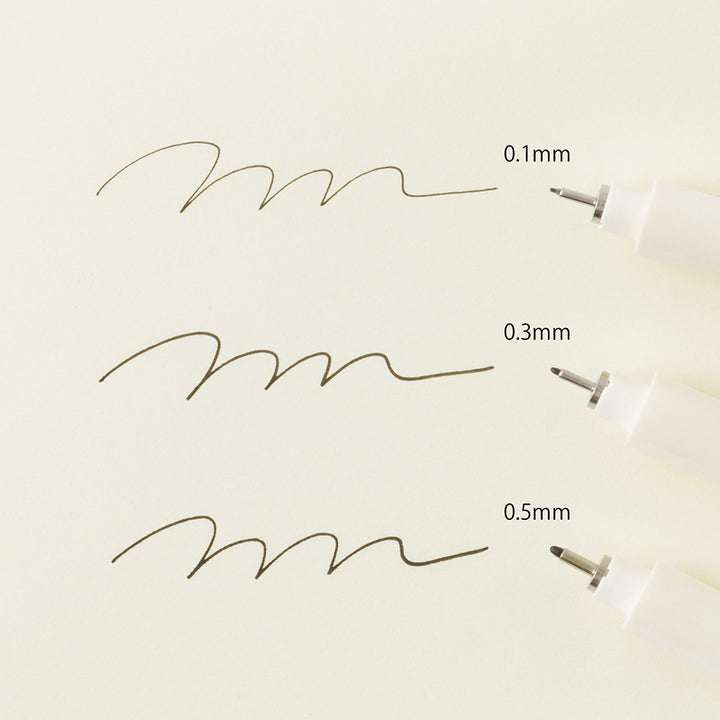 MD Drawing Pen Black <0.1mm> <0.3mm> <0.5mm> Tip — in use