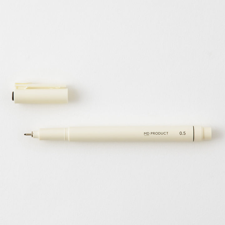 MD Drawing Pen Black <0.1mm> <0.3mm> <0.5mm> Tip — flat lay
