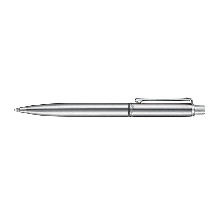 Sheaffer Sentinel Metal 330 Brushed Chrome Ballpoint Pen with Chrome Trims (WW31) — Sheaffer ballpoint pen — reliable smooth-writing everyday pen, at Cityluxe Singapore