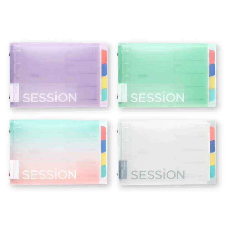 Maruman Mini size Binder SESSiON MINI Mint Green — side view