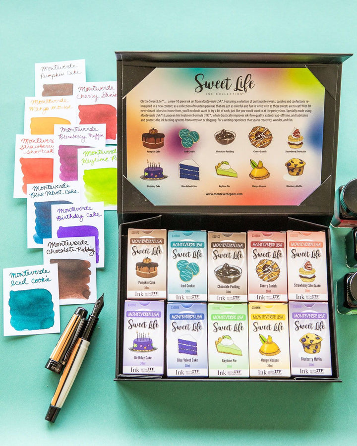 Monteverde Sweet Life Ink Bottle — Monteverde fountain pen ink — premium bottled ink for writing, at Cityluxe Singapore