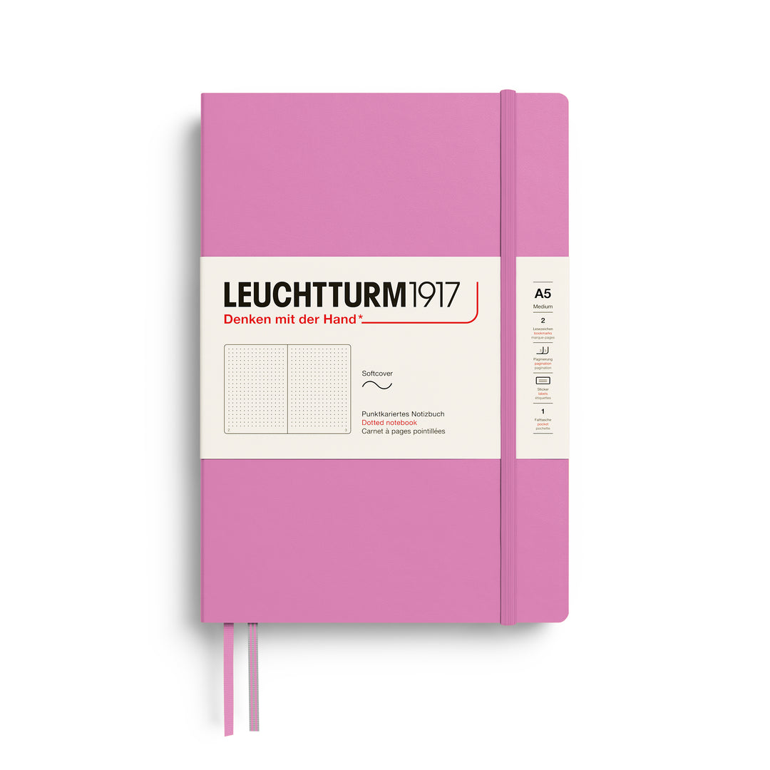 Leuchtturm1917 A5 Medium Softcover Notebook - Dotted / Bubblegum