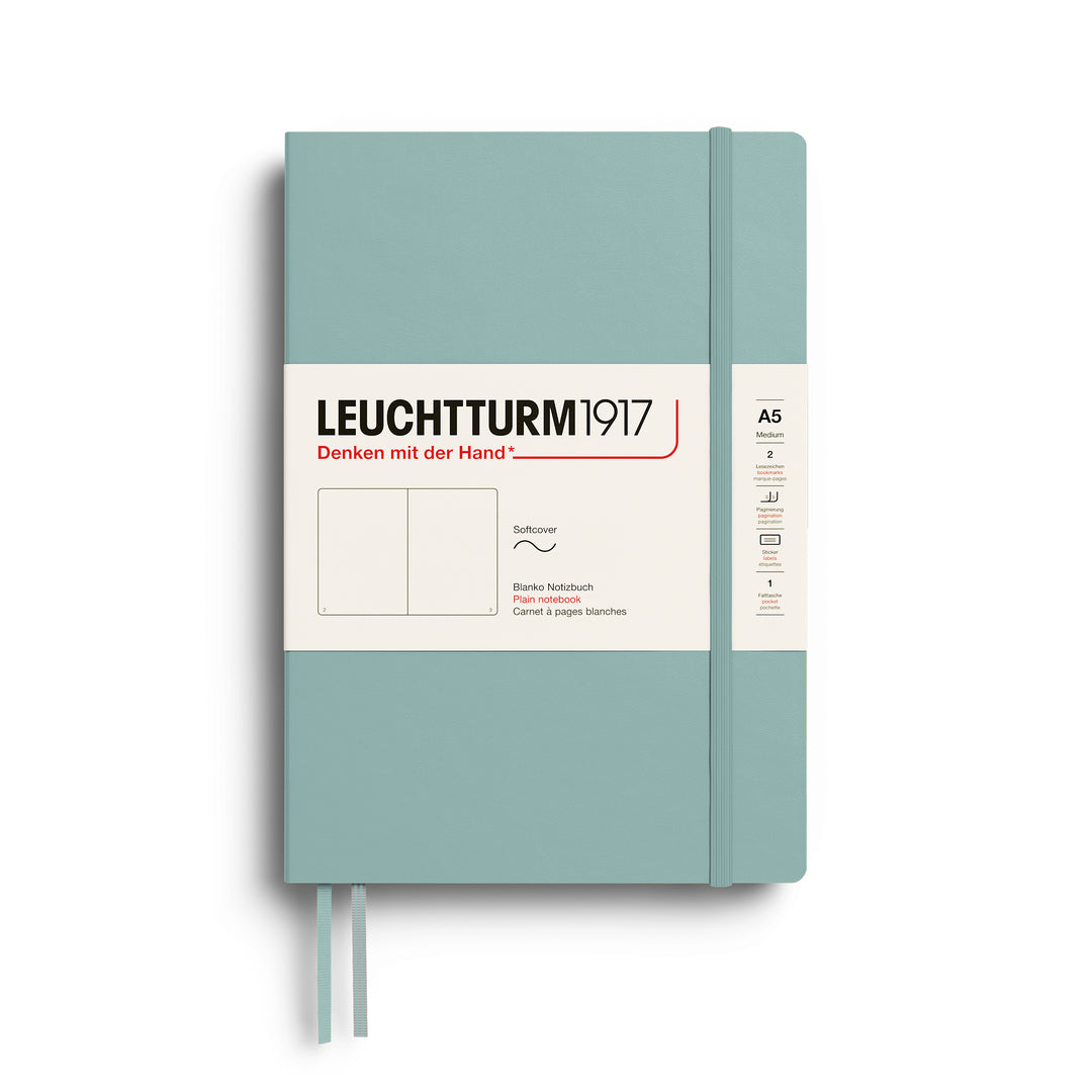 Leuchtturm1917 A5 Medium Softcover Notebook - Plain / Dove