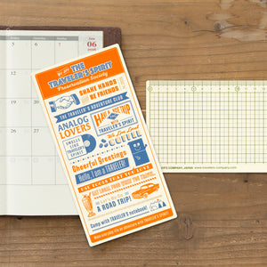 TRAVELER'S notebook Plastic Sheet 2026