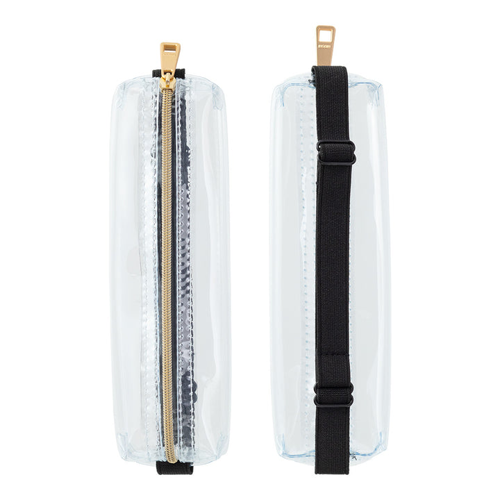 Midori Book Band Pen Case (B6-A5 Size) in Clear — Midori pen case — protective pouch for pens and writing instruments, at Cityluxe Singapore