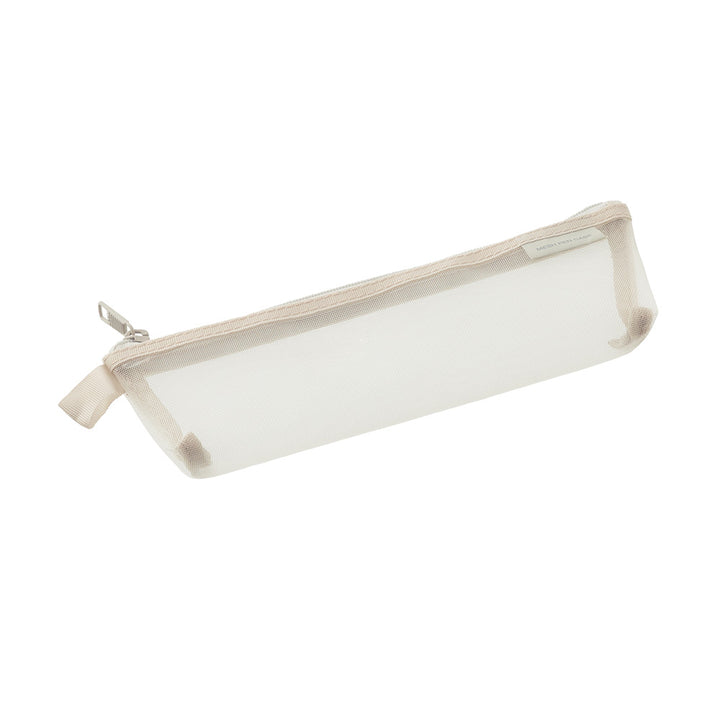 Midori CL Mesh Mini Pen Case Gray A — side view