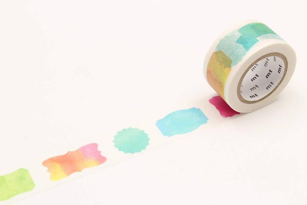 Load image into Gallery viewer, MT EX Washi Tape - Label Watercolor
