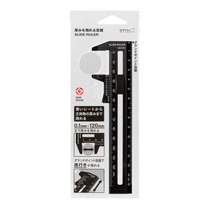 Midori CL Thickness Ruler 15cm - Black