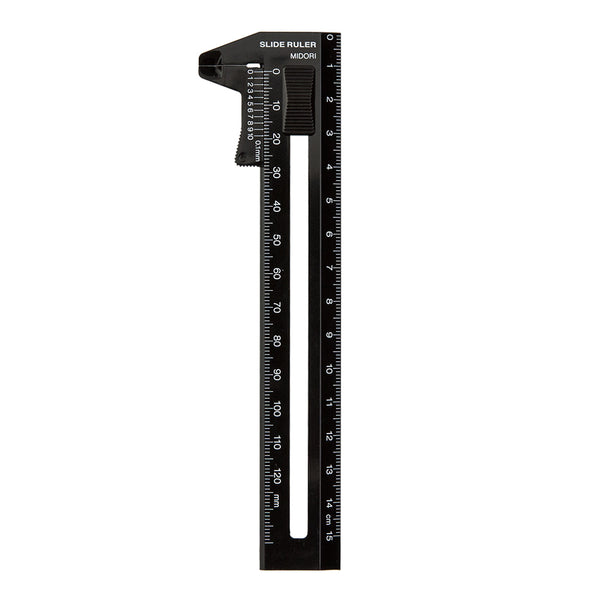 Load image into Gallery viewer, Midori CL Thickness Ruler 15cm - Black
