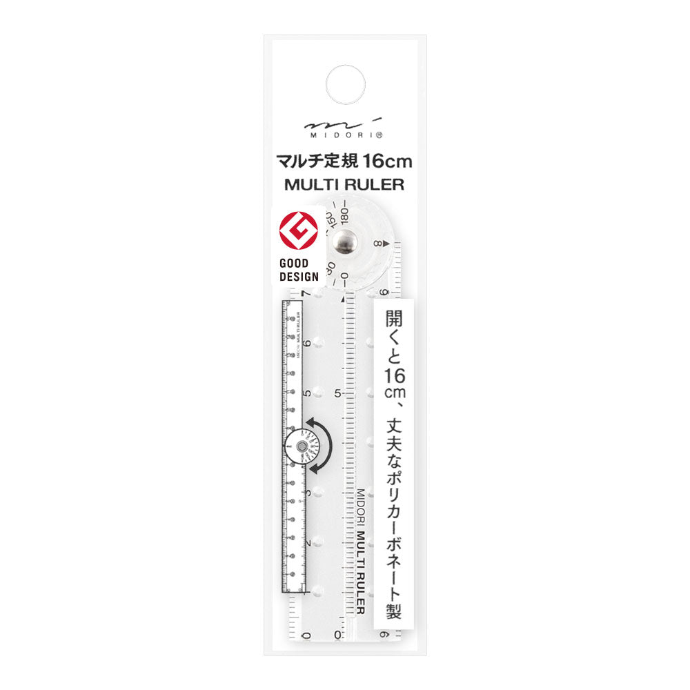 Midori Multi Ruler 16cm - Clear