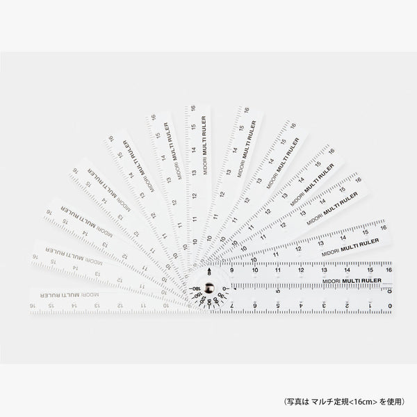 Load image into Gallery viewer, Midori Multi Ruler 16cm - Clear
