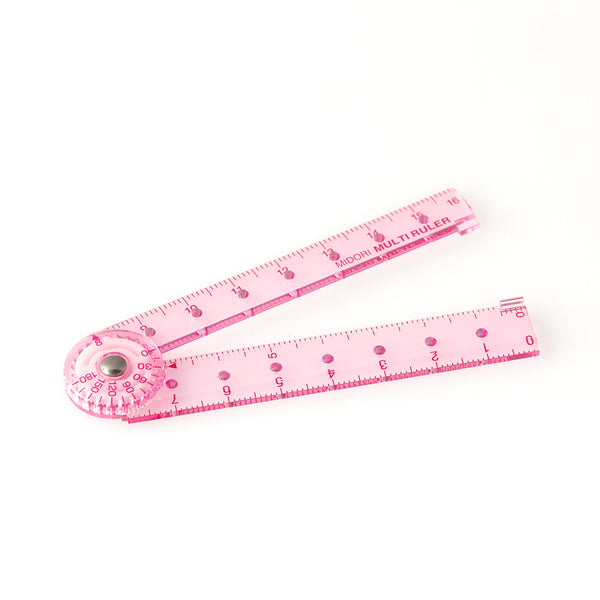 Load image into Gallery viewer, Midori Multi Ruler 16cm - Pink
