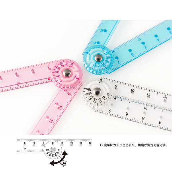 Load image into Gallery viewer, Midori Multi Ruler 16cm - Pink
