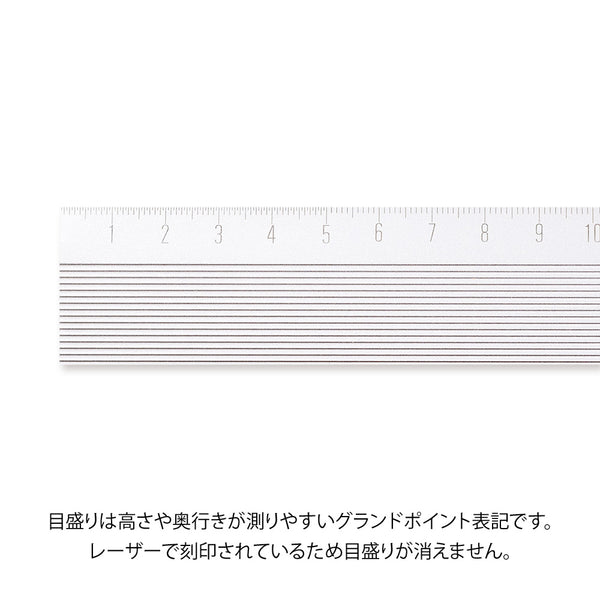 Load image into Gallery viewer, Midori Aluminum Ruler 15cm Non-Slip - Silver
