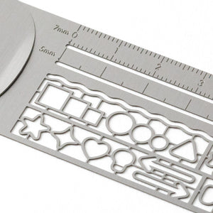 Midori Clip Ruler Silver A