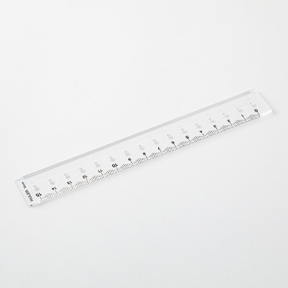 Midori Ruler (15cm) — Midori ruler — precision measuring tool for writing and design, at Cityluxe Singapore