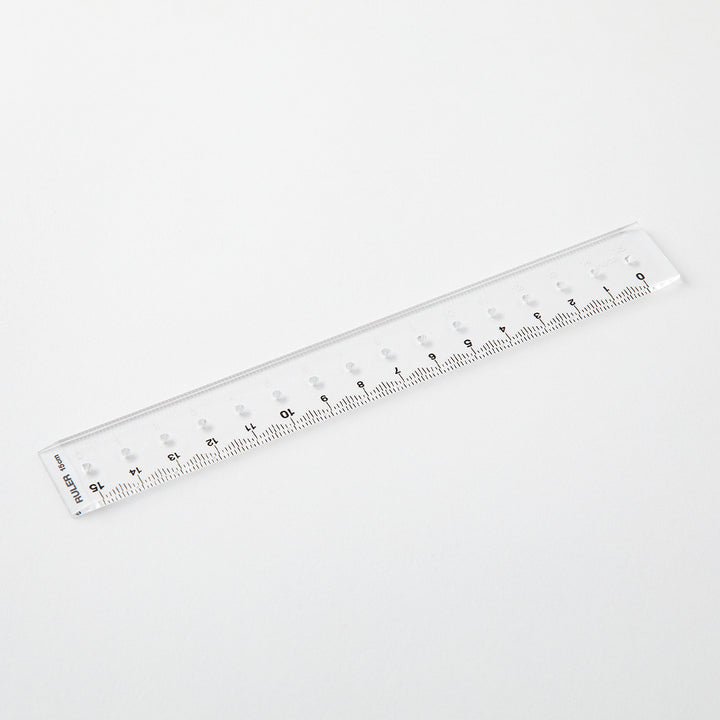 Midori Ruler (15cm) — Midori ruler — precision measuring tool for writing and design, at Cityluxe Singapore