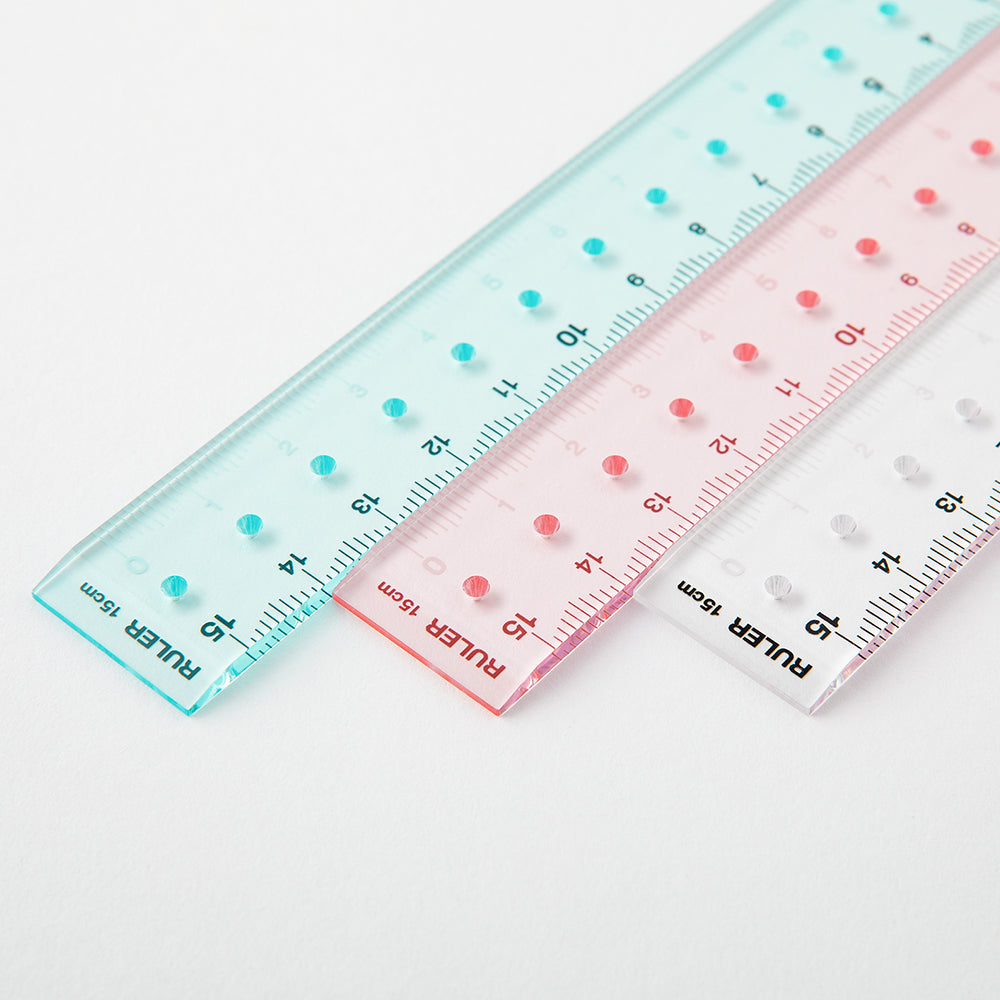 Midori Ruler (15cm) — Midori ruler — precision measuring tool for writing and design, at Cityluxe Singapore