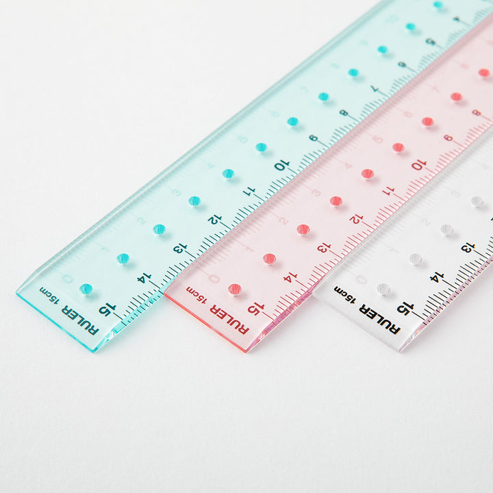 Midori Ruler (15cm) — Midori ruler — precision measuring tool for writing and design, at Cityluxe Singapore