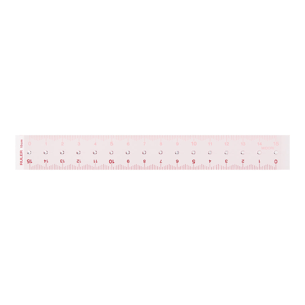 Midori Ruler (15cm) — Midori ruler — precision measuring tool for writing and design, at Cityluxe Singapore