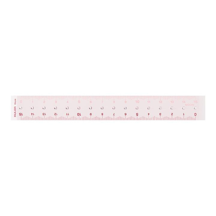 Midori Ruler (15cm) — Midori ruler — precision measuring tool for writing and design, at Cityluxe Singapore