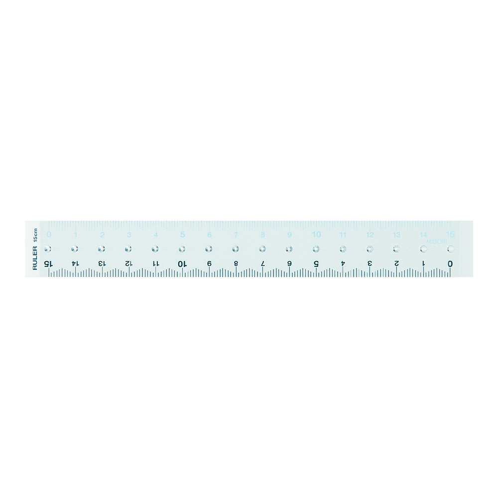 Midori Ruler (15cm) — Midori ruler — precision measuring tool for writing and design, at Cityluxe Singapore