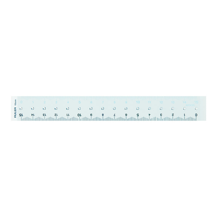Midori Ruler (15cm) — Midori ruler — precision measuring tool for writing and design, at Cityluxe Singapore