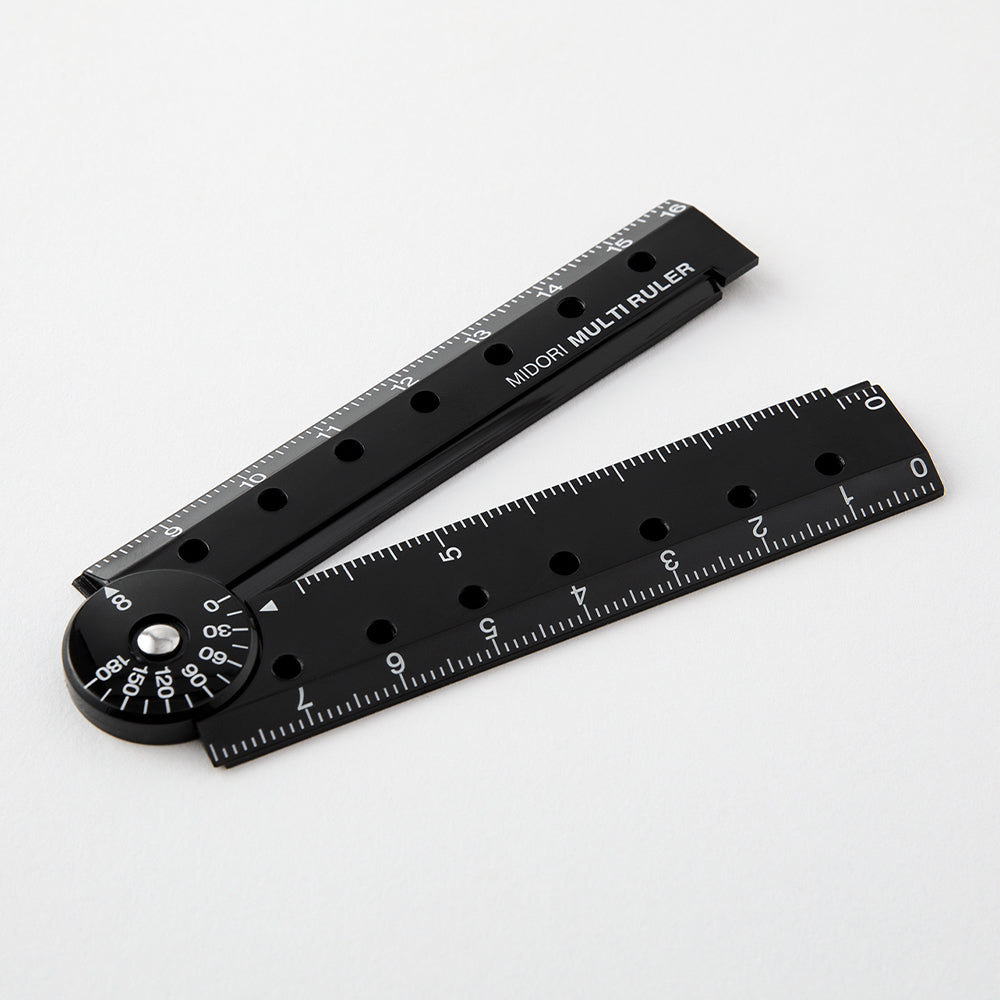 Midori Multi Ruler (16cm) — Midori ruler — precision measuring tool for writing and design, at Cityluxe Singapore