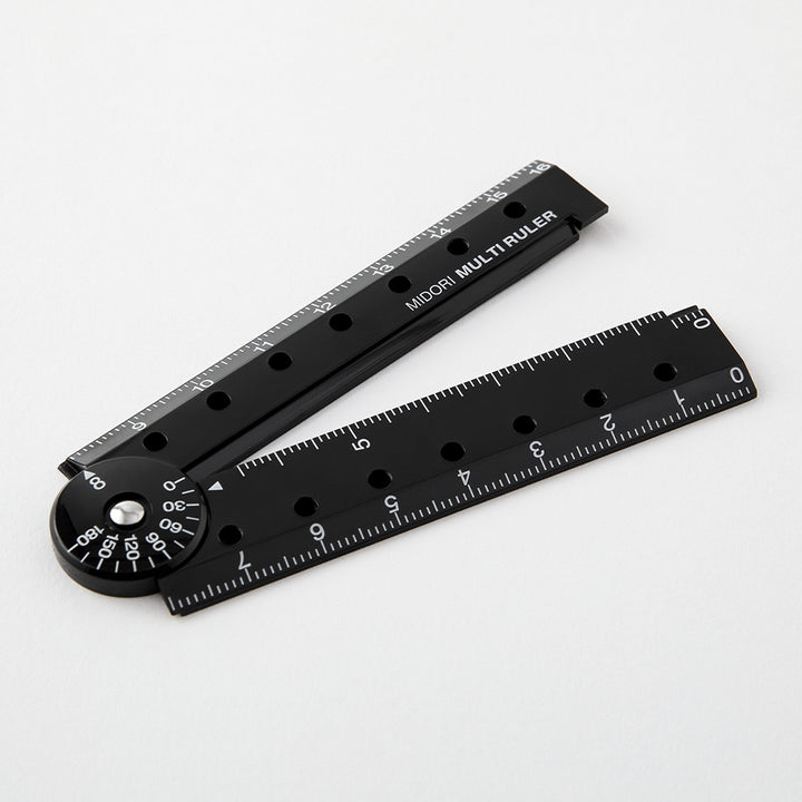 Midori Multi Ruler (16cm) — Midori ruler — precision measuring tool for writing and design, at Cityluxe Singapore