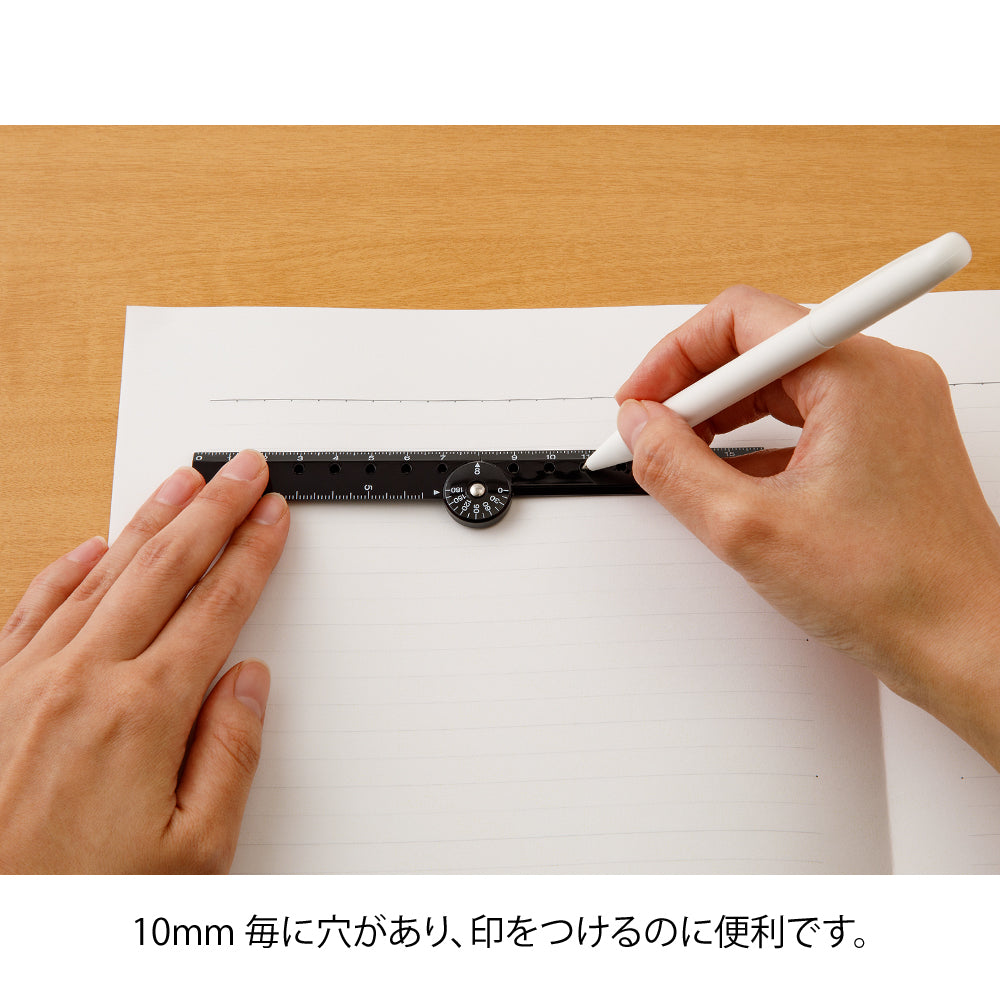 Midori Multi Ruler (16cm) — Midori ruler — precision measuring tool for writing and design, at Cityluxe Singapore
