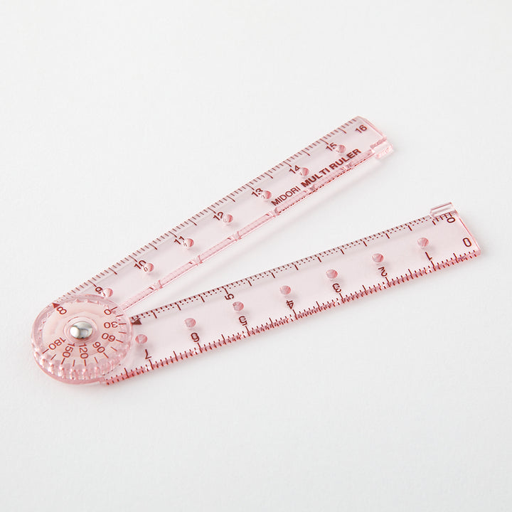 Midori Multi Ruler (16cm) — Midori ruler — precision measuring tool for writing and design, at Cityluxe Singapore