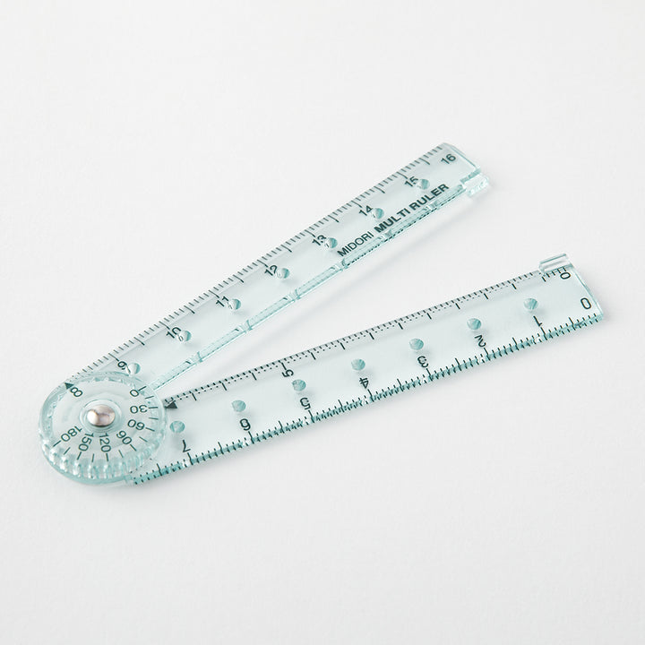 Midori Multi Ruler (16cm) — Midori ruler — precision measuring tool for writing and design, at Cityluxe Singapore