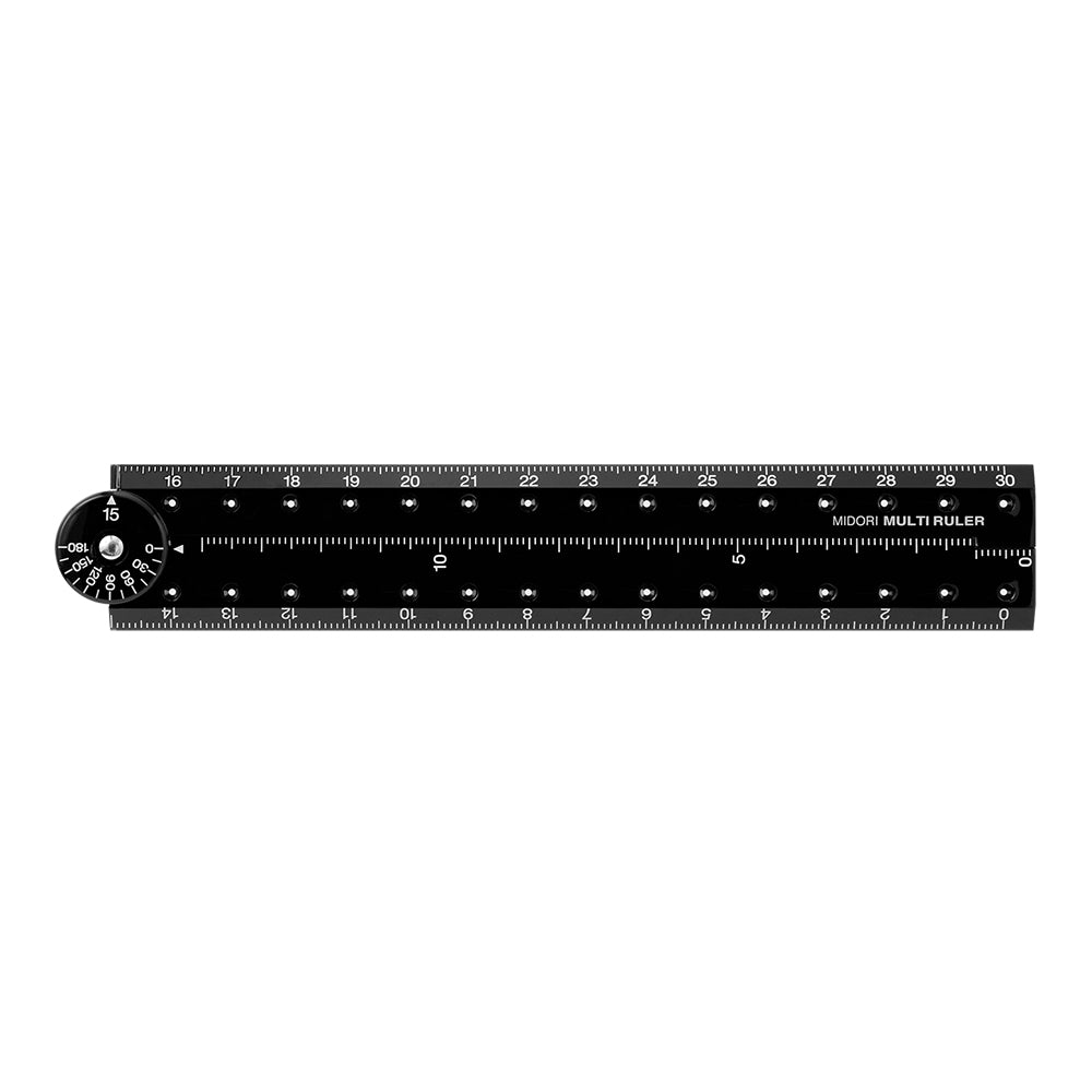 Midori Multi Ruler (30cm) — Midori ruler — precision measuring tool for writing and design, at Cityluxe Singapore