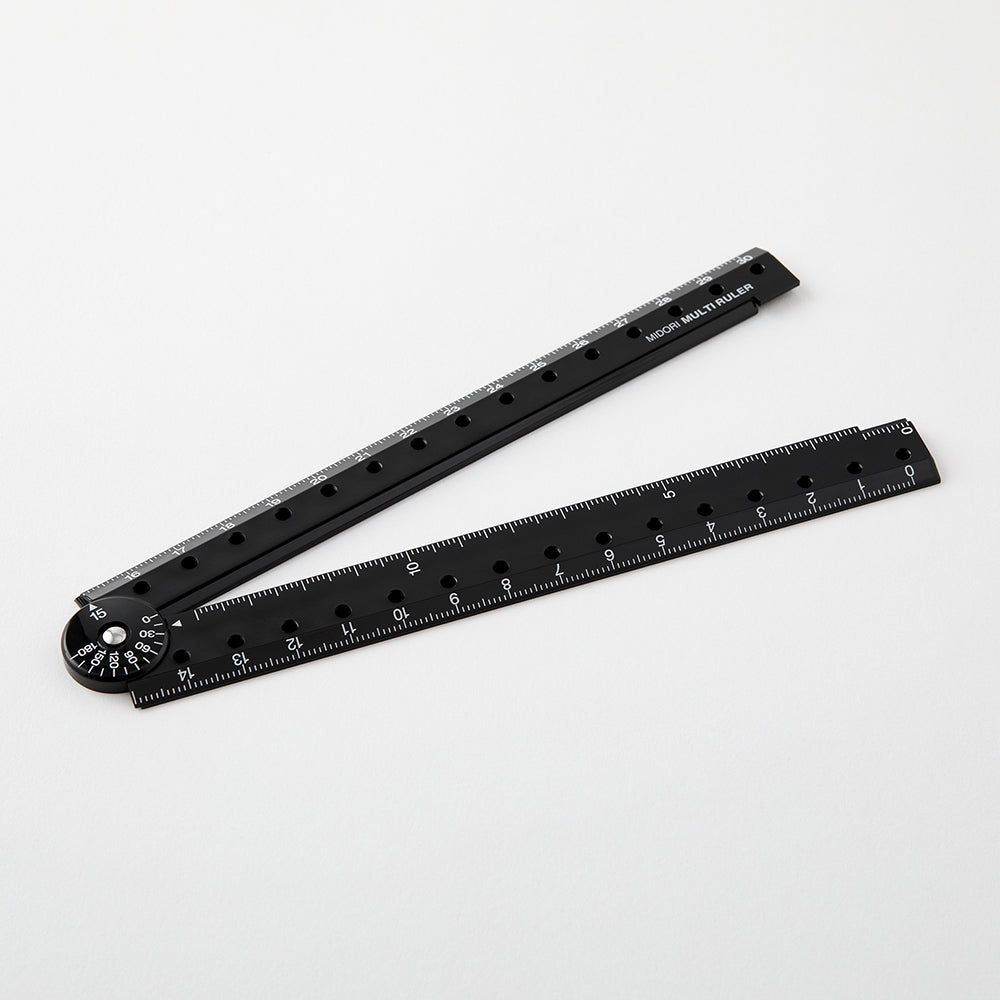 Midori Multi Ruler (30cm) — Midori ruler — precision measuring tool for writing and design, at Cityluxe Singapore