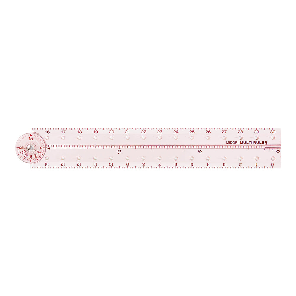 Midori Multi Ruler (30cm) — Midori ruler — precision measuring tool for writing and design, at Cityluxe Singapore