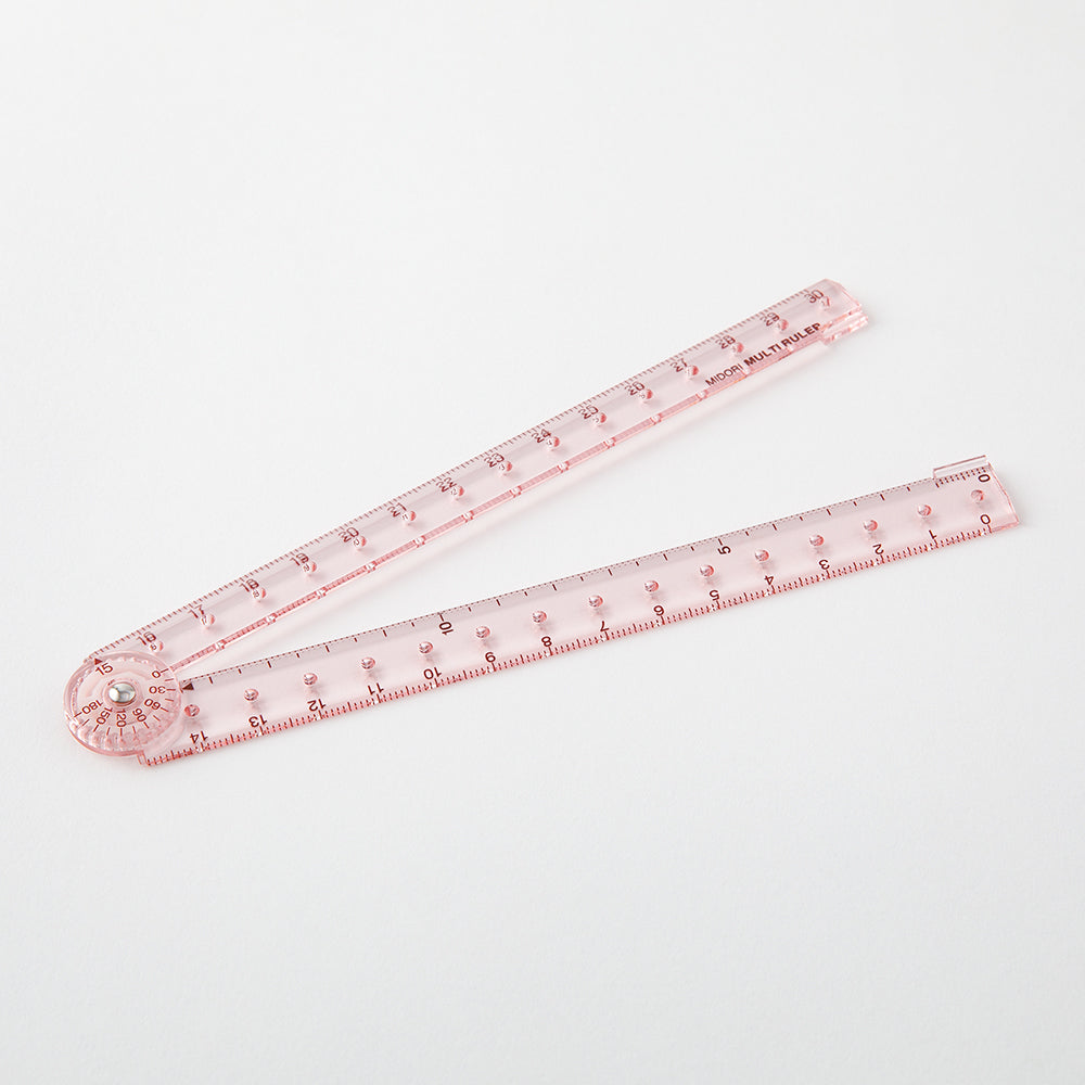Midori Multi Ruler (30cm) — Midori ruler — precision measuring tool for writing and design, at Cityluxe Singapore