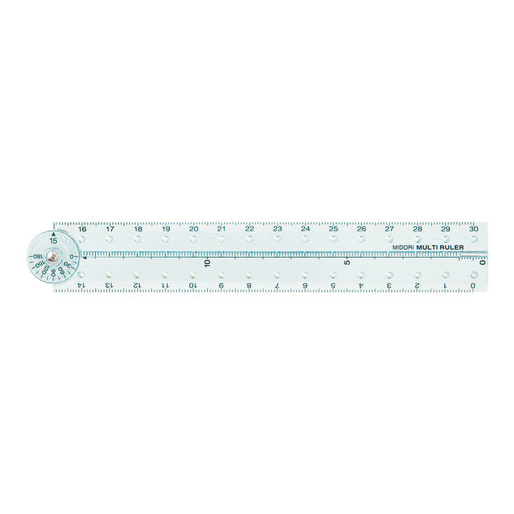 Midori Multi Ruler (30cm) — Midori ruler — precision measuring tool for writing and design, at Cityluxe Singapore
