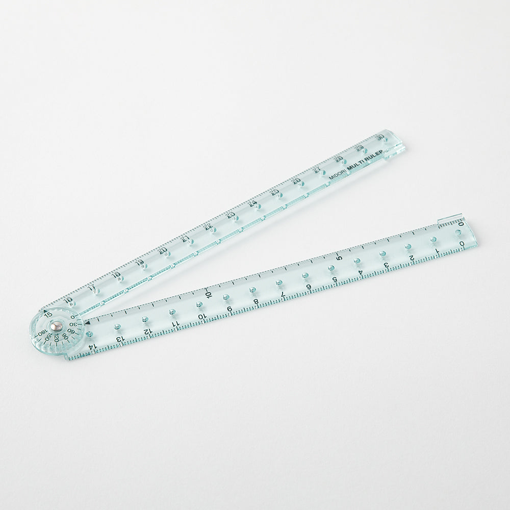 Midori Multi Ruler (30cm) — Midori ruler — precision measuring tool for writing and design, at Cityluxe Singapore