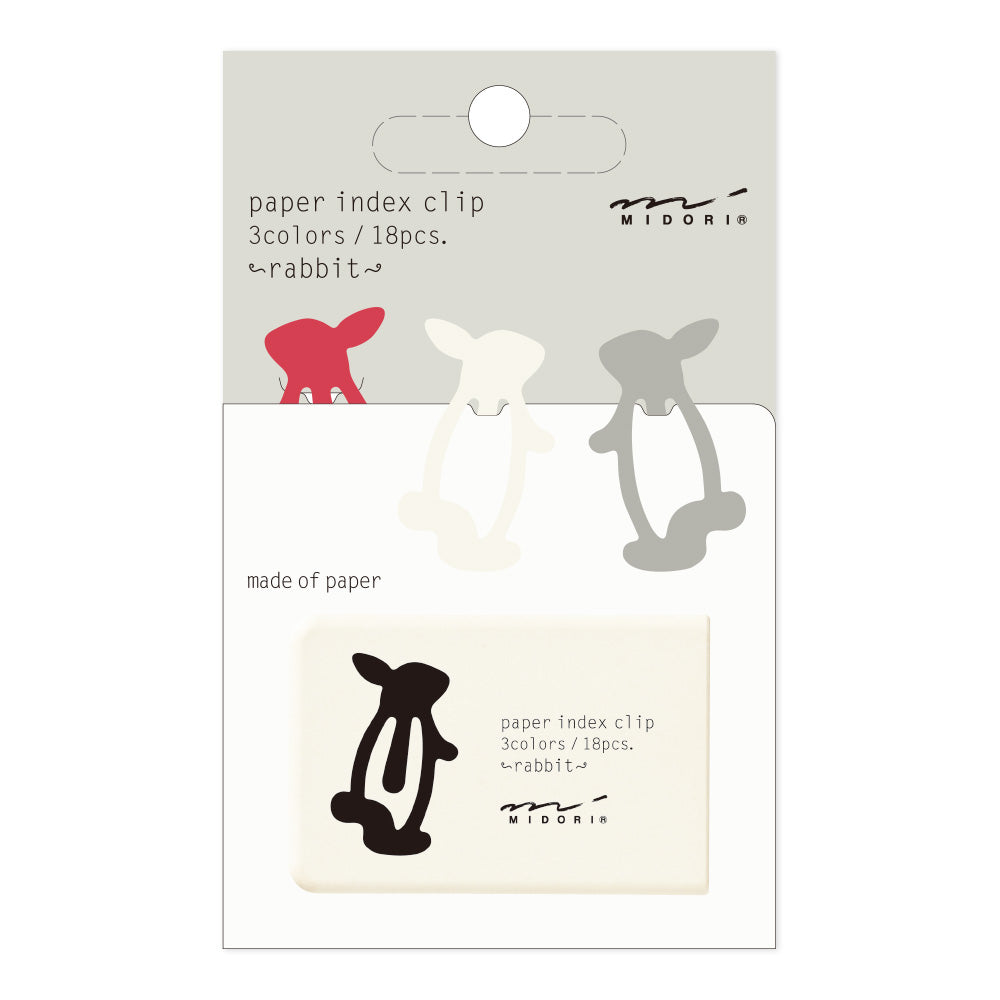 Midori Index Clips Rabbit