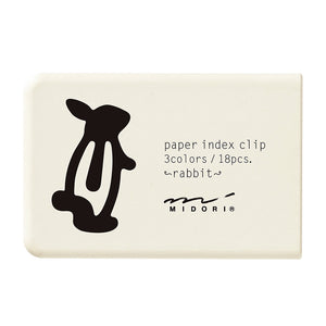 Midori Index Clips Rabbit