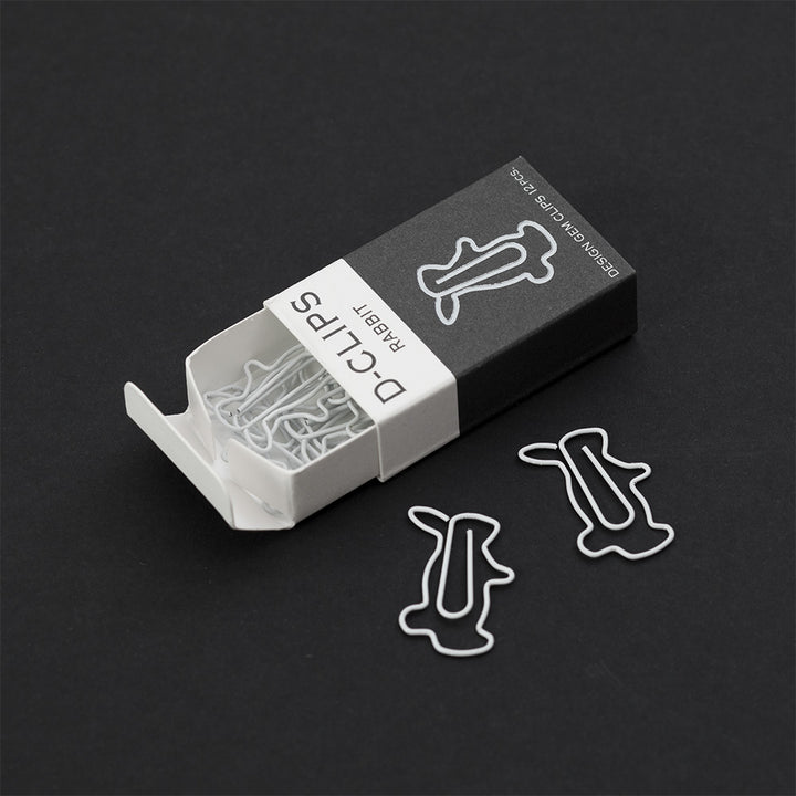 Midori D-Clips Mini Box Rabbit — Midori paper clip — premium stationery and lifestyle, at Cityluxe Singapore
