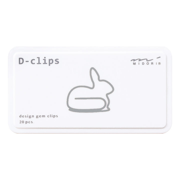 Midori D-clips Rabbit A — Midori paper clip — premium stationery and lifestyle, at Cityluxe Singapore