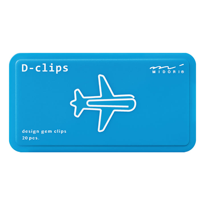 Midori D-clips Airplane A — Midori paper clip — premium stationery and lifestyle, at Cityluxe Singapore