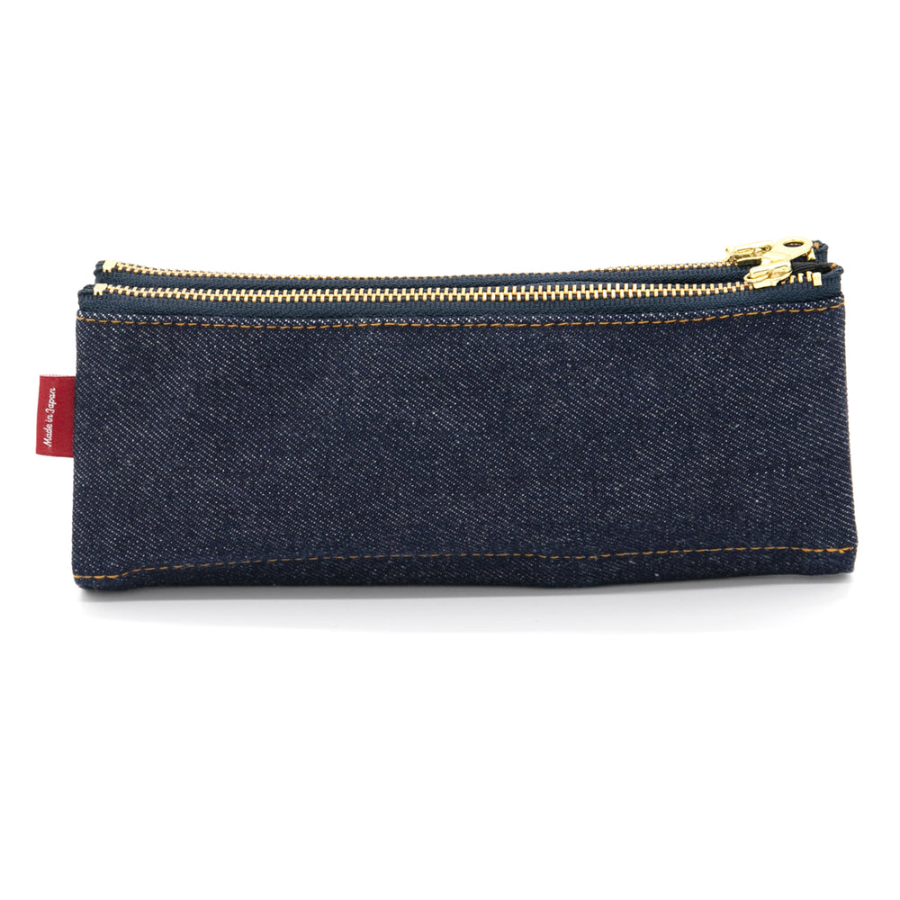 Luddite Authentic Denim Folding Pen Case in Okayama Denim — Luddite pencil — quality graphite writing pencil, at Cityluxe Singapore