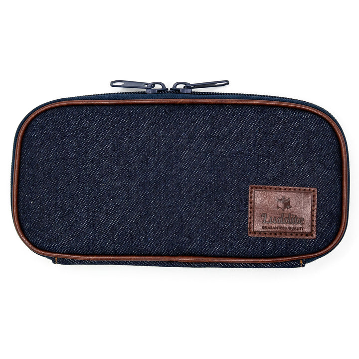 Luddite Round Zip Pencase Okayama Denim - Denim — capped