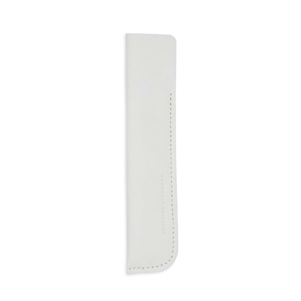 Luddite Superior Standard PU Leather Pen Holder - White — capped