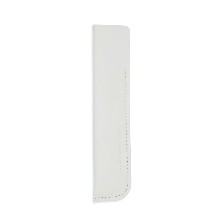 Luddite Superior Standard PU Leather Pen Holder - White — capped
