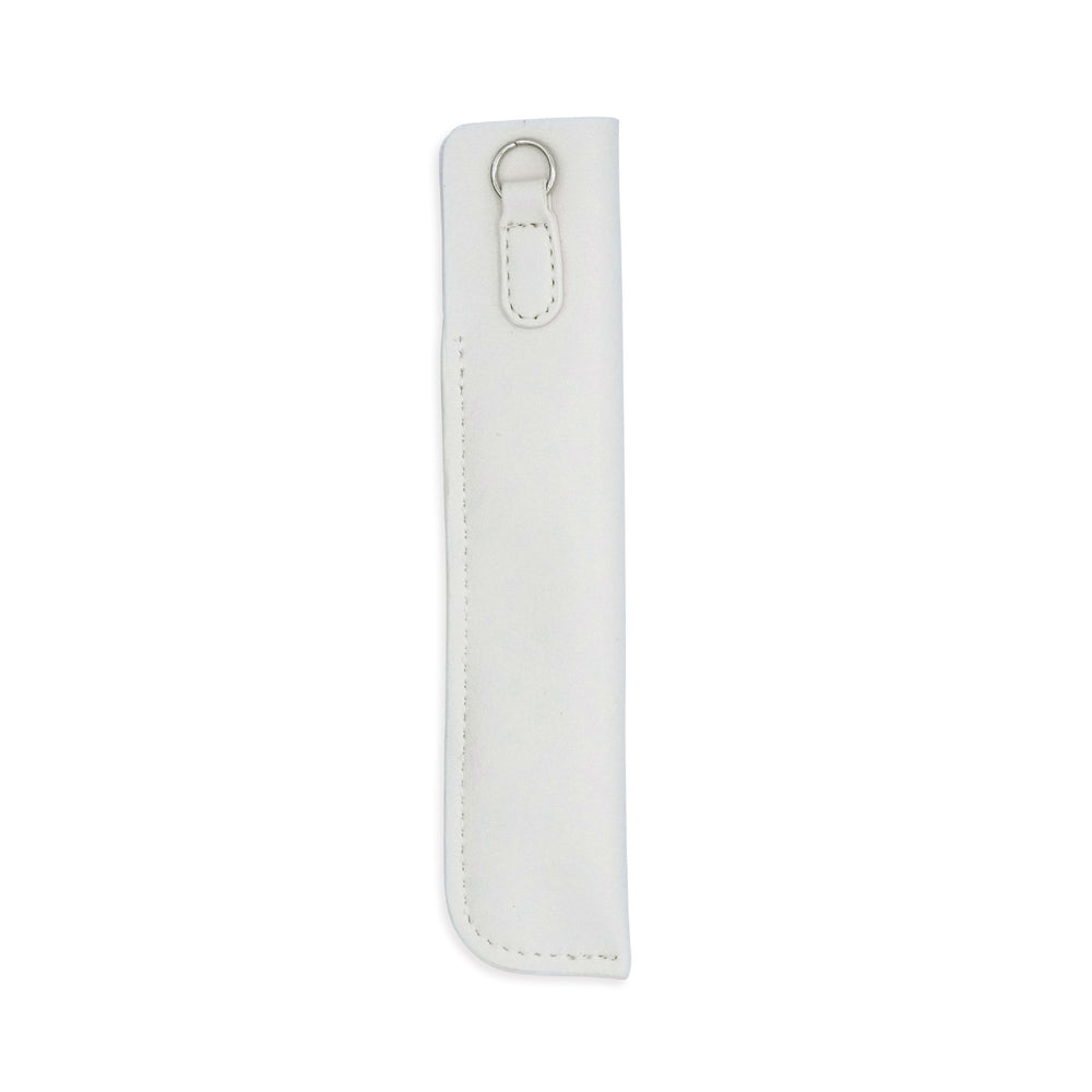 Luddite Superior Standard PU Leather Pen Holder in White — Luddite pencil — quality graphite writing pencil, at Cityluxe Singapore