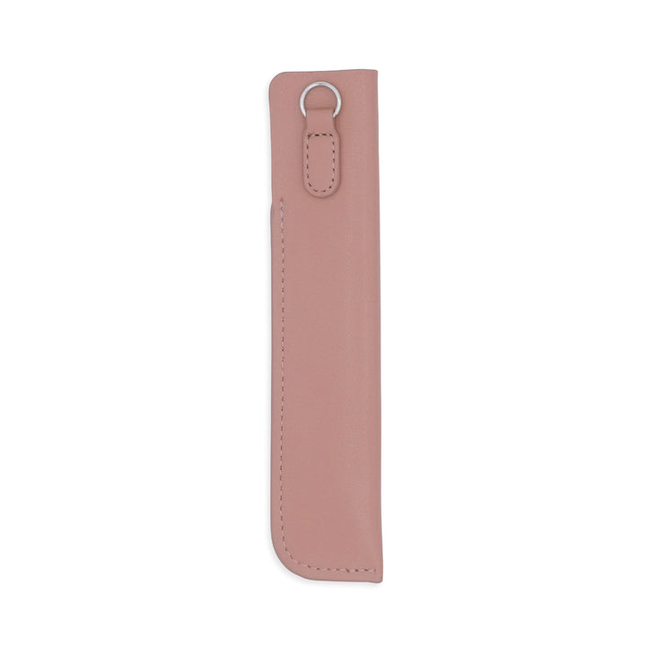 Luddite Superior Standard PU Leather Pen Holder - Deep Pink (Smoky Pink) — lead extended