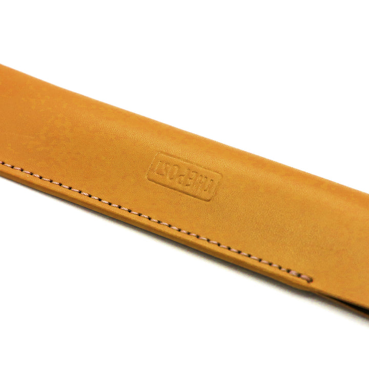 Luddite THE POST Bonded Leather Fiber Pen Sheath - Camel — barrel detail